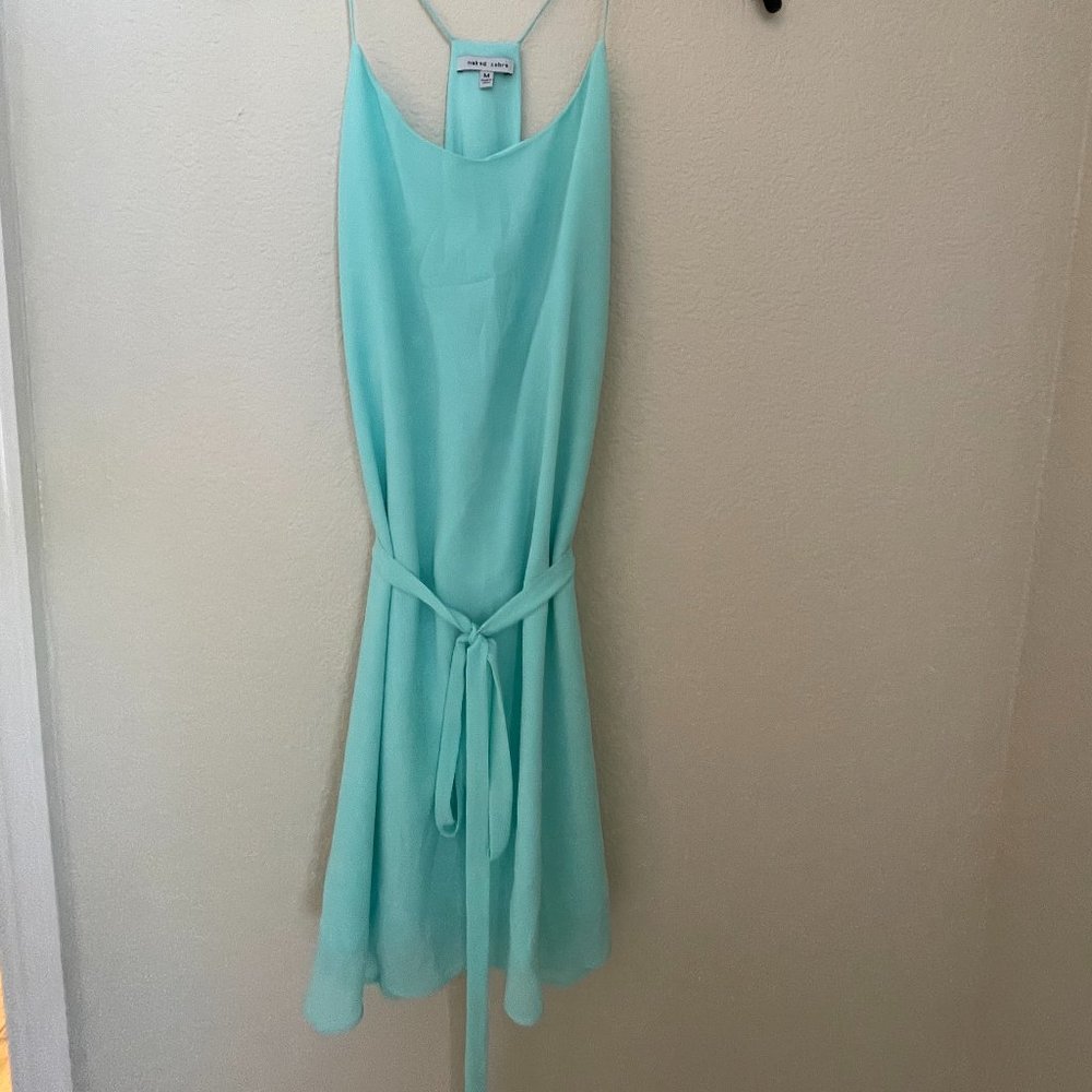 Light Blue Naked Zebra Mini Dress